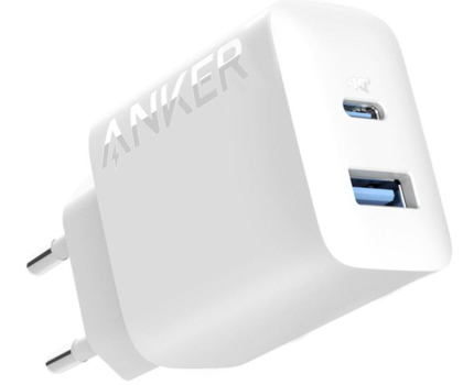 Ładowarka i akumulator Anker 312 20W 1xUSB-A 1xUSB-C biała